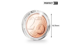 ΚΑΨΟΥΛΕΣ ΝΟΜΙΣΜΑΤΩΝ ULTRA PERFECT FIT ΓΙΑ 2 EURO-CENT (18,75mm) ΠΑΚ/10